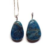 Apatite Bleue - Pendentif pierre roulée