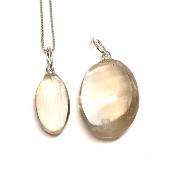 Citrine de Madagascar - Pendentif pierre roulée 