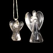 Cristal de Roche - Pendentif ange