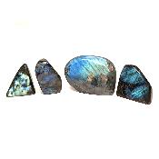 Labradorite "E" - Forme libre n°14 ( Lot de 4 pièces )