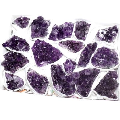 Améthyste morceaux - pierre brute n°06 ( Lot de 17 pièces )