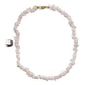 Quartz Rose - Collier Baroque