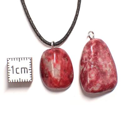 Thulite - Pendentif pierre roulée