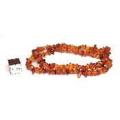 Ambre de la Baltique Cognac - Bracelet double Baroque