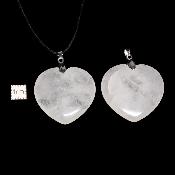 Cristal de Roche - pendentif coeur