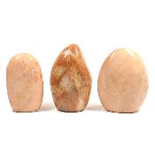 Pierre de Lune Orange - Forme libre n° 12 (Lot de 3 pièces)