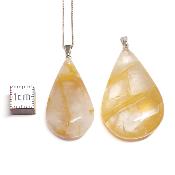 Quartz Hématoïde - Pendentif Goutte