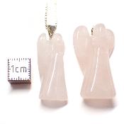 Quartz Rose - Pendentif Ange