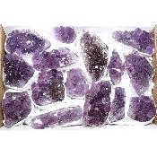 Améthyste morceaux - pierre brute n°10 ( Lot de 15 pièces )