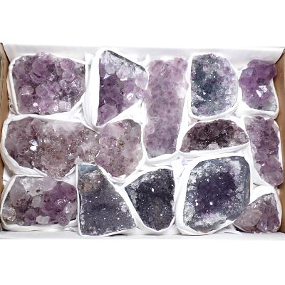 Améthyste morceaux - pierre brute n°12 ( Lot de 14 pièces )