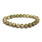 Epidote - Bracelets Boules (Lot de 5 pièces)