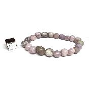 Lepidolite - Bracelet pierre roulée