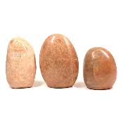 Pierre de Lune Orange - Forme libre n° 06 (Lot de 3 pièces)