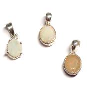 Opale d'Éthiopie Pendentifs Argent (Lot de 3 pièces) 15759