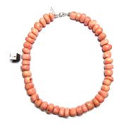 Corail Rose - Collier pierre roulée