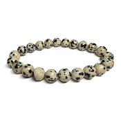 Jaspe Dalmatien - Bracelet Boule