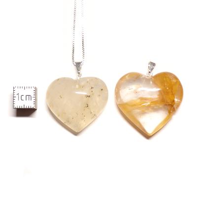 Quartz Hématoïde - Pendentif Coeur