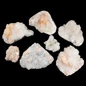 Zéolite - pierre brute n°14 (Lot de 7 pièces)