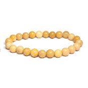 Jaspe Jaune - Bracelets Boules (Lot de 5 pièces)