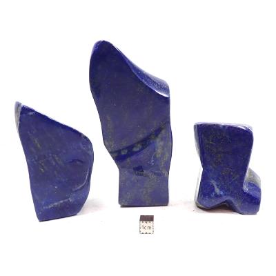 Lapis Lazuli - Forme libre n°04 ( Lot de 3 pièces )