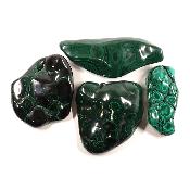 Malachite - Forme libre (morceau polie) n°05 ( Lot de 4 pièces )