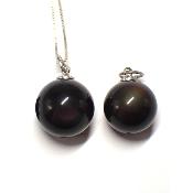 Obsidienne Oeil Celeste - Pendentif Boule