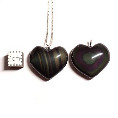 Obsidienne Oeil Celeste - Pendentif Coeur