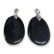 Onyx - pendentif mini pierre plate