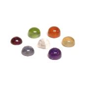 7 Chakra - Pierre Taillée Cabochon