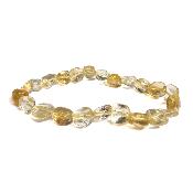 Citrine Chauffée - Bracelet mini pierre roulée