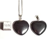 Hématite - Pendentif mini Coeur