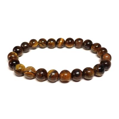 Oeil de Tigre - Bracelets Boules (Lot de 5 pièces)