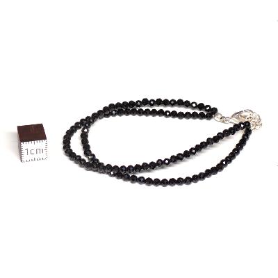 Spinelle noir - Bracelet facetté