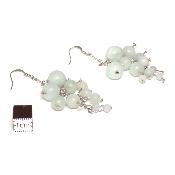 Amazonite - Boucles d'oreilles en grappes