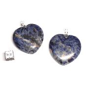 Sodalite - pendentif coeur