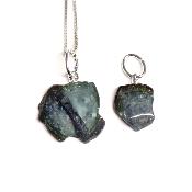 Tourmaline Verte - Pendentif pierre brute