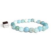 Amazonite du Brésil - Bracelet pierre roulée