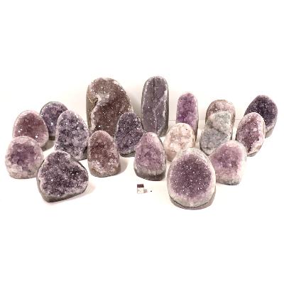 Améthyste mini géode qualité 5 - pierre brute n°02 ( Lot de 20 pièces )