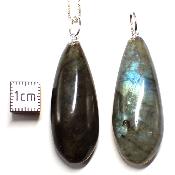 Labradorite - Pendentif Goutte Fine