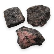 Magnésite sur Rhodonite - pierre brute