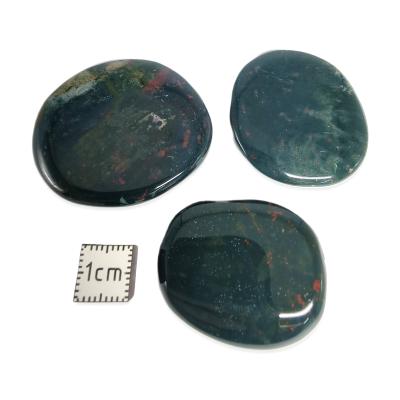 Jaspe Héliotrope - mini pierre plate 