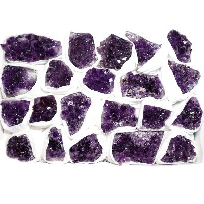Améthyste morceaux - pierre brute n°04 ( Lot de 21 pièces )