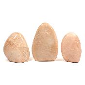 Pierre de Lune Orange - Forme libre n° 07 (Lot de 3 pièces)