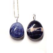 Sodalite - Pendentif pierre roulée