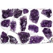 Améthyste morceaux - pierre brute n°03 ( Lot de 15 pièces )