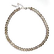 Cristal Fumé - Collier Boule