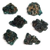 Dioptase - Pierre Brute n°08 (Lot de 6 pièces)