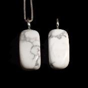 Howlite - Pendentif pierre roulée