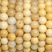 Jaspe Jaune - Bracelets Boules (Lot de 5 pièces)