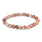 Jaspe Fleur de Cerisier - Bracelets Boules (Lot de 5 pièces)